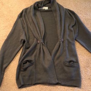 Grey curtain sweater